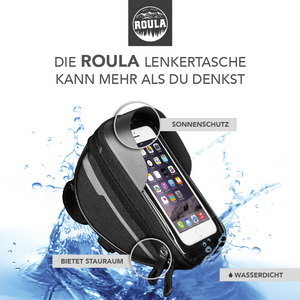 ROULA Smartphone Lenkertasche (Wasserdicht) - für iPhone, Samsung, Huawei und andere Hersteller